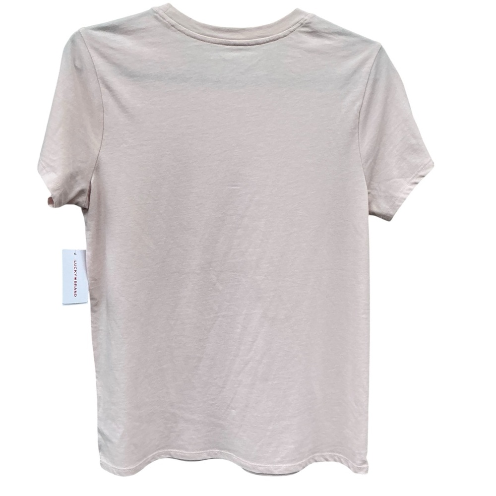 Lucky Brand Women's Queen of Cocktails Classic Crew Tee Pink Size Small NWT - Picture 3 of 14